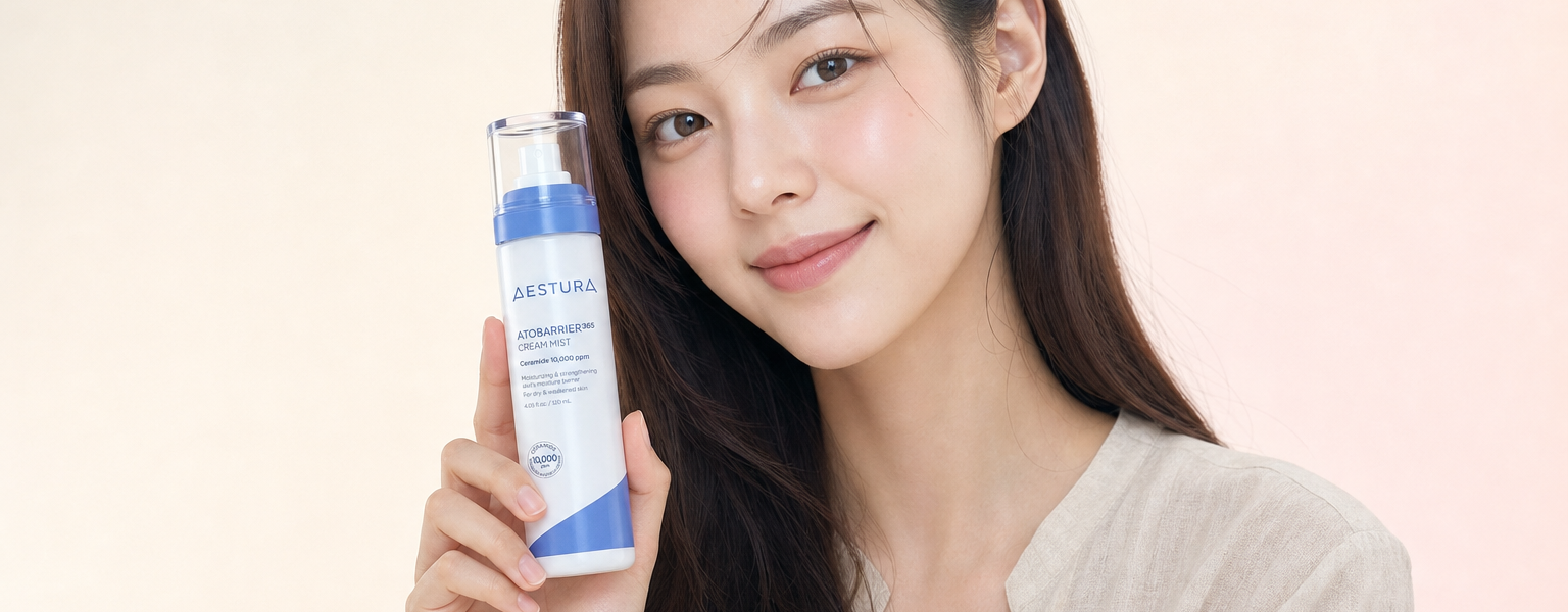 Keauty editorial hero — Aestura