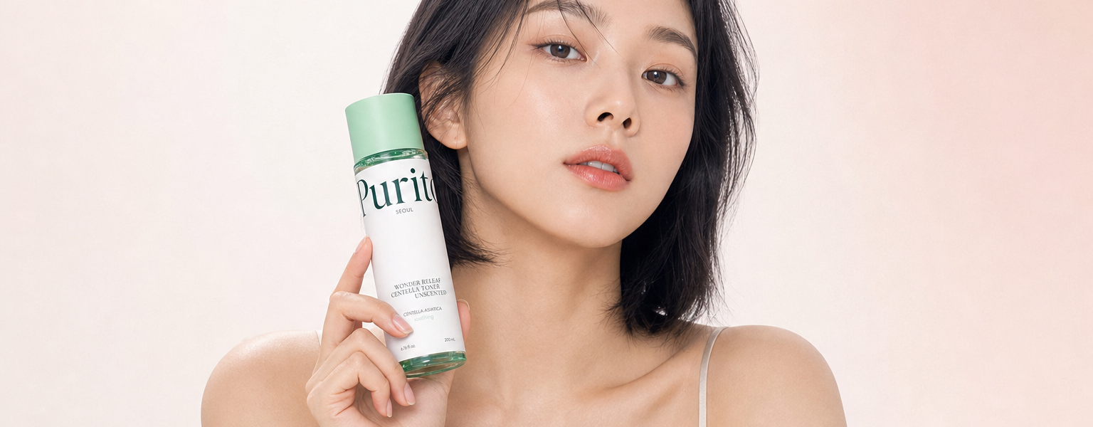 Keauty editorial hero — Purito