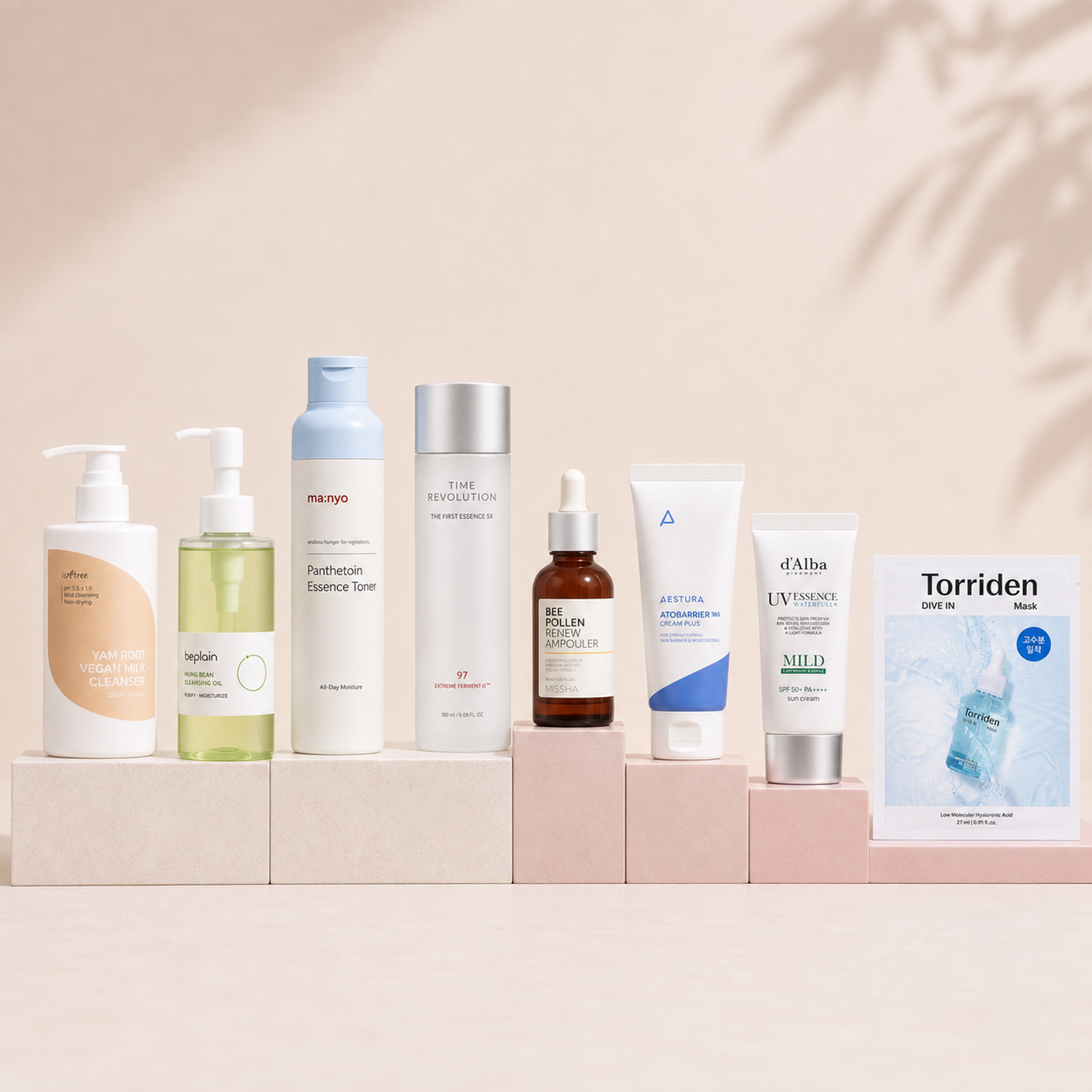 Hydration & Barrier Pro routine products arranged in skincare order