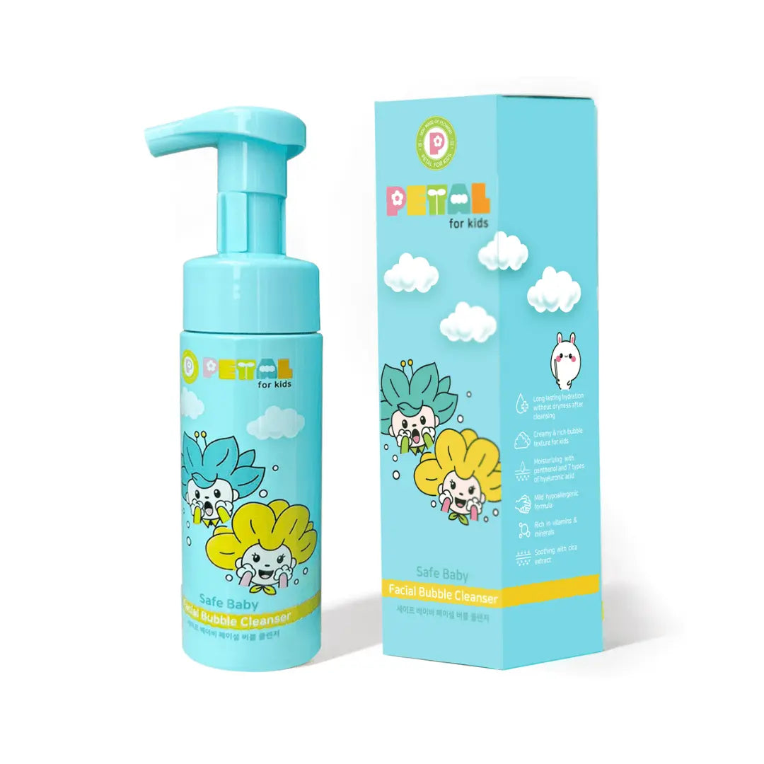 Petal for Kids Safe Baby Facial Bubble Cleanser Petal for Kids