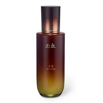 Hanyul Song Dam Firming Emulsion 125ml — dark forest-green pump bottle with gold embossed label