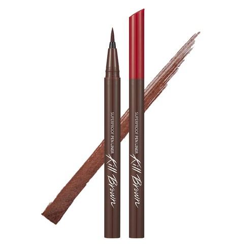 CLIO Superproof Pen Liner 0.55ml — three shade options displayed side by side