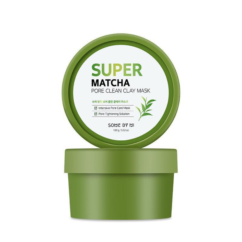 SomeByMi Super Matcha Pore Clean Clay Mask 100g — green jar with matcha texture visible