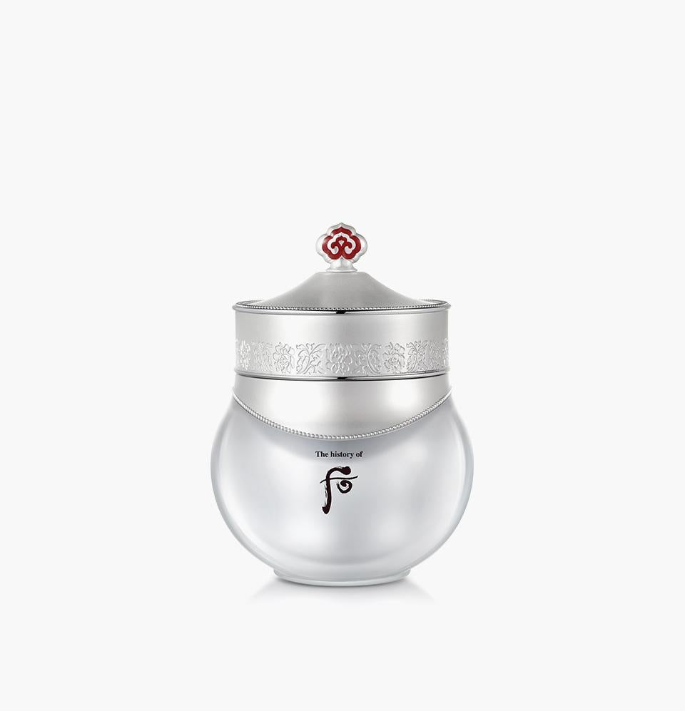 TheHistoryOfWhoo Gongjinhyang Radiant White Moisture Cream 60ml — white and gold jar front view