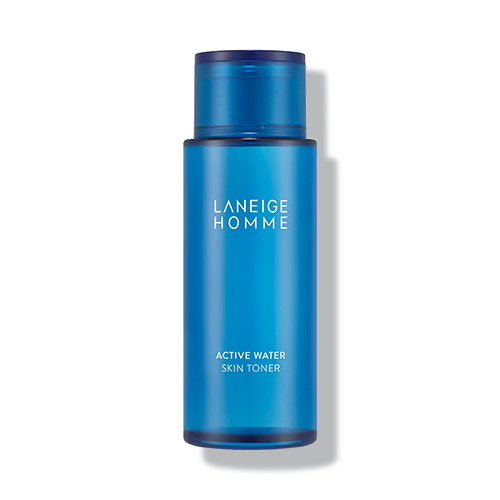 Laneige Homme Active Water Skin Toner 180ml — dark blue bottle front view on white background
