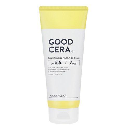 HolikaHolika Good Cera Super Ceramide Family Oil Cream 200ml — large tub on neutral background