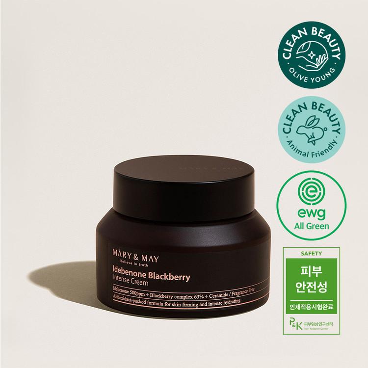 Mary&May Idebenone Blackberry Intense Cream 70g — jar with dark berry-toned label