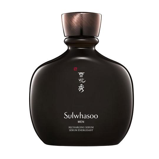 Sulwhasoo Recharging Serum for Men 140ml — dark glass bottle with masculine silver and black label on white background