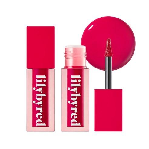 Lilybyred Juicy Liar Water Tint 4g No.3 Plum Martini — tint wand showing deep plum color swatch