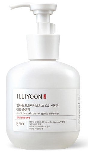 illiyoon Probiotics Skin Barrier Gentle Cleanser 300ml — pump bottle on clean background