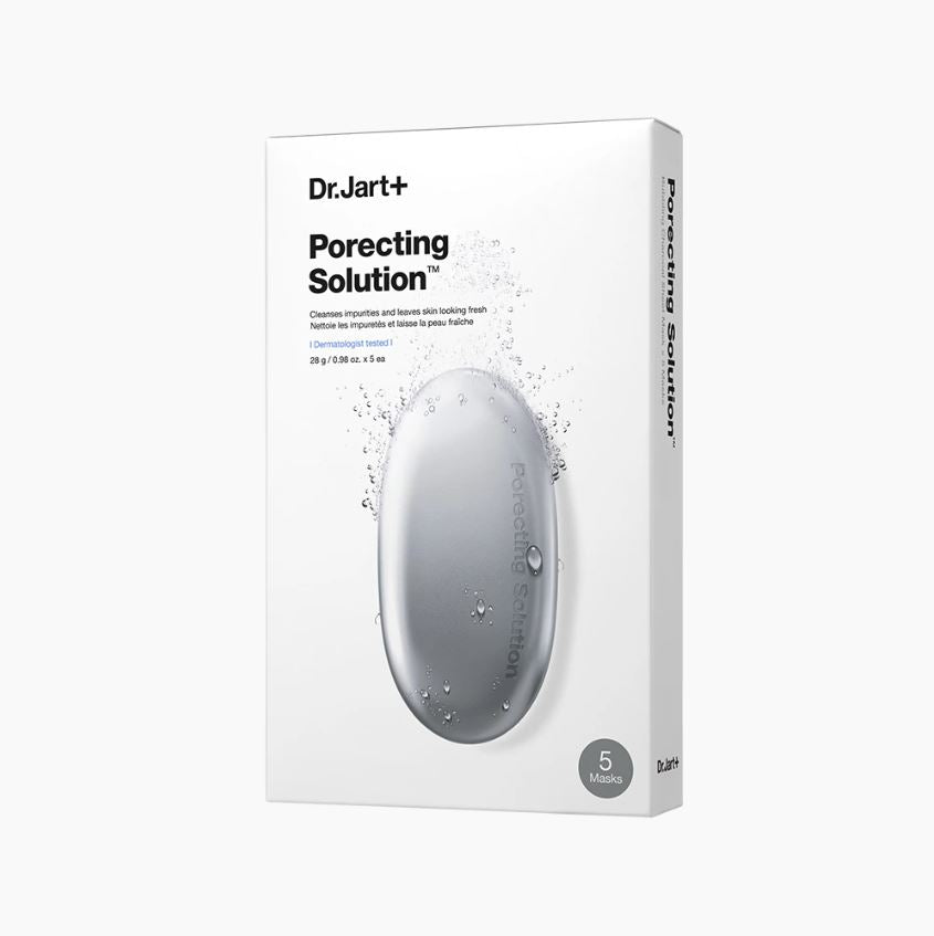 Dr.Jart+ Dermask Porecting Solution 28g — green foaming sheet mask in individual pouch