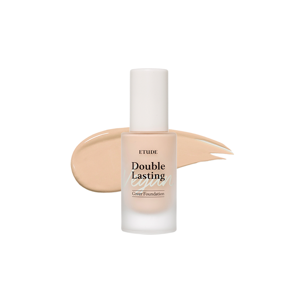 Etudehouse Double Lasting Vegan Foundation 30g No.23N1 Sand — front of bottle