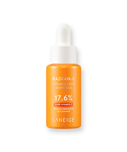 Laneige Radian-C Vitamin Spot Ampoule 10g — small dropper bottle front view on white