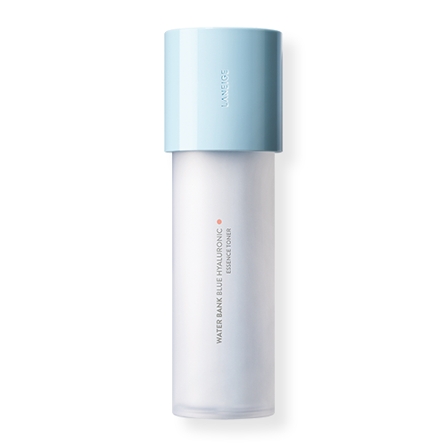 Laneige Water Bank Blue Hyaluronic Essence Toner 160ml — white bottle with pump on light background
