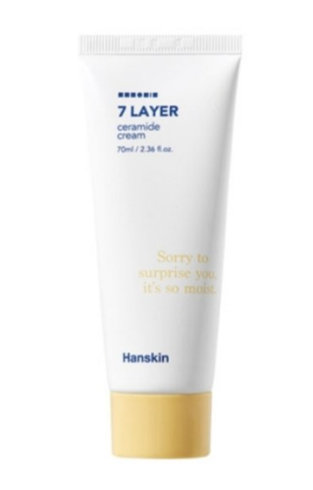 hanskin 7 Layer Ceramide Cream 70ml — white tub with minimalist label, front view