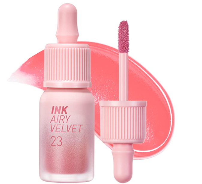 PeriPera Ink Airy Velvet #23 In The Peachlight — slim tint applicator product shot