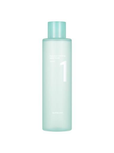 Numbuzin No.1 Pure-Full Calming Herb Toner 300ml — front of bottle with green label