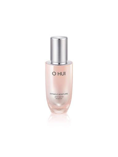 OHui Ceramide Moisture Essence 50ml — pink glass dropper bottle with gold accents