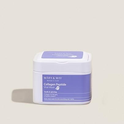 Mary&May Collagen Peptide Vital Mask 400g — large tub with 30 sheet masks inside