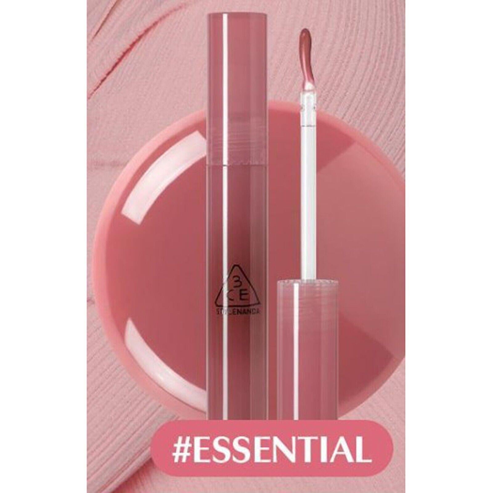 3CE Drop Glow Gel 3.8g — product placed beside shade card on glossy surface