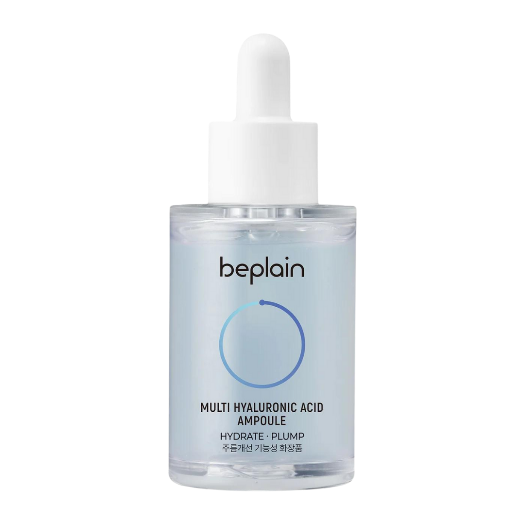 Beplain Multi Hyaluronic Acid Ampoule 30ml — frosted dropper bottle with minimal label, front view