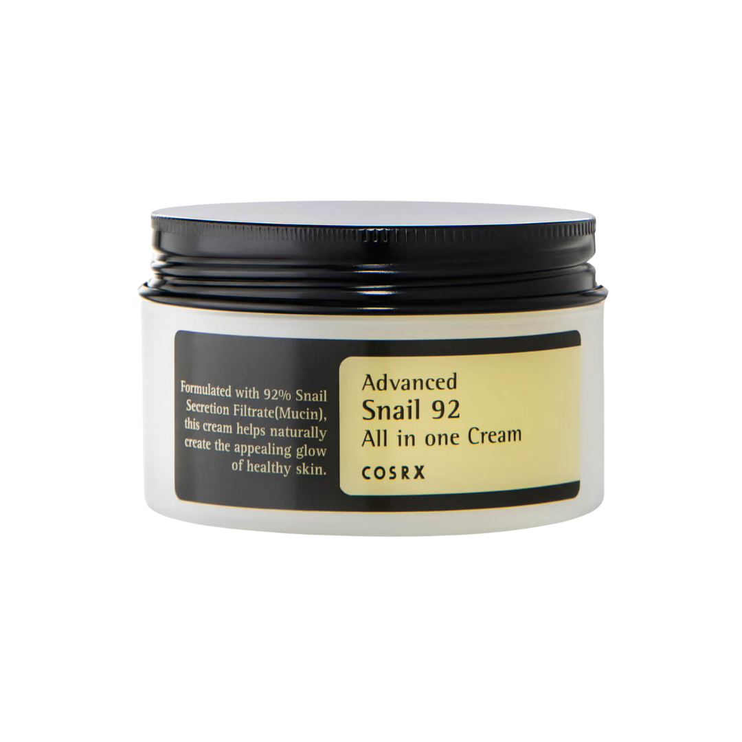 COSRX Advanced Snail 92 All in One Cream 100ml — white jar with navy label on clean surface