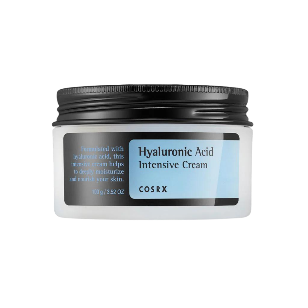 COSRX Hyaluronic Acid Intensive Cream 100ml — white jar with blue hyaluronic acid branding
