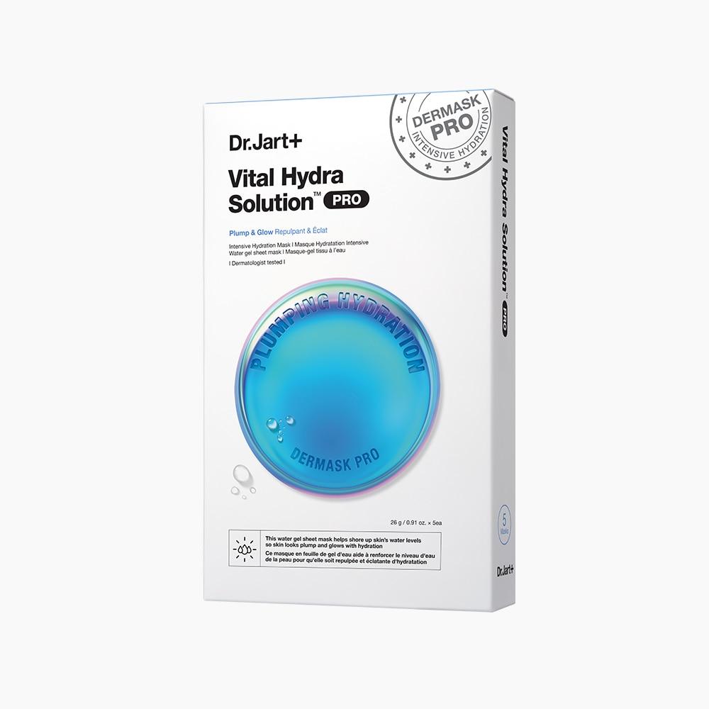 Dr.Jart+ Dermask Water Jet Vital Hydra Solution — five-pack box with deep blue packaging