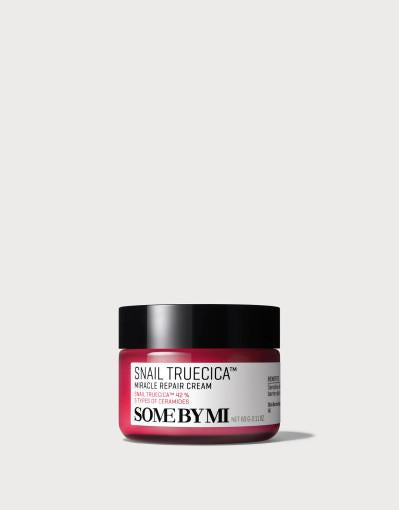 SomeByMi Snail Truecica Repair Cream 60g — tub with white lid on cream background