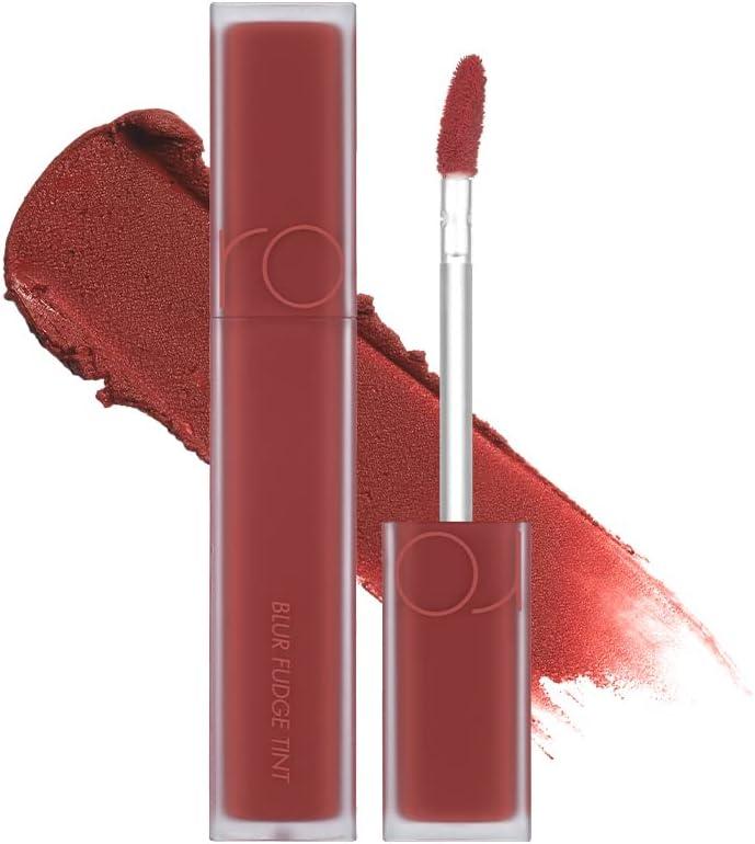Romand Blur Fudge Tint 5g — arm swatch strip of multiple shades side by side