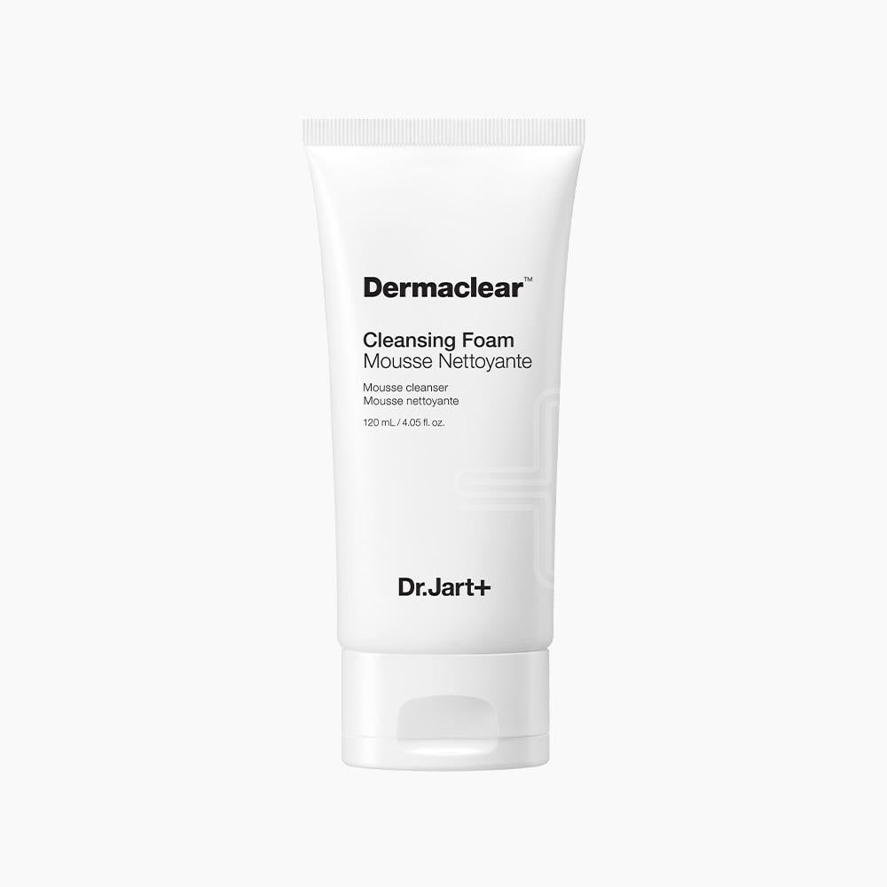 Dr.Jart+ Dermaclear Cleansing Foam 120ml — white pump bottle with teal label