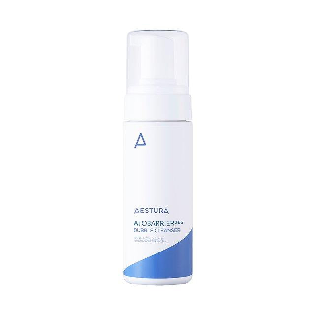 Aestura Atobarrier 365 Bubble Cleanser 150ml — white foam-pump bottle on light background
