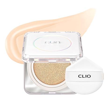 Clio Kill Cover Founwear Cushion SPF50+ PA+++ #19C Light 15g x2 — open compact with puff and refill