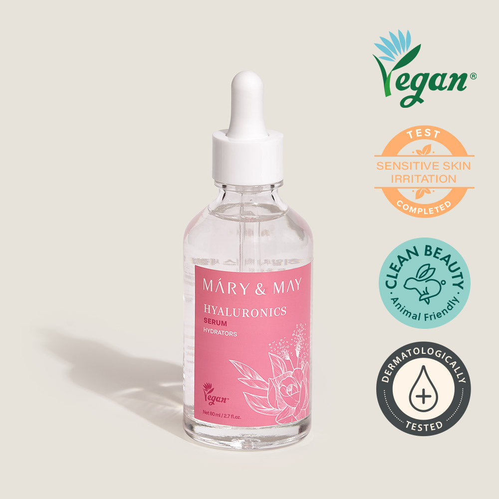Mary&May Hyaluronics Serum 80ml — bottle with blue label on white background