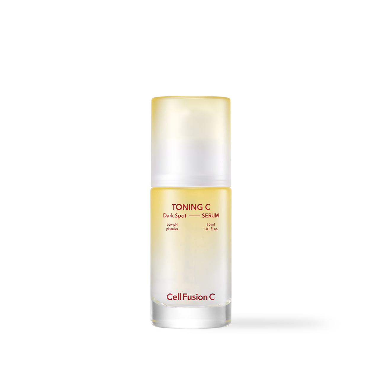 CellFusionC Toning C Dark Spot Serum 30ml — slim bottle with dropper cap on white background