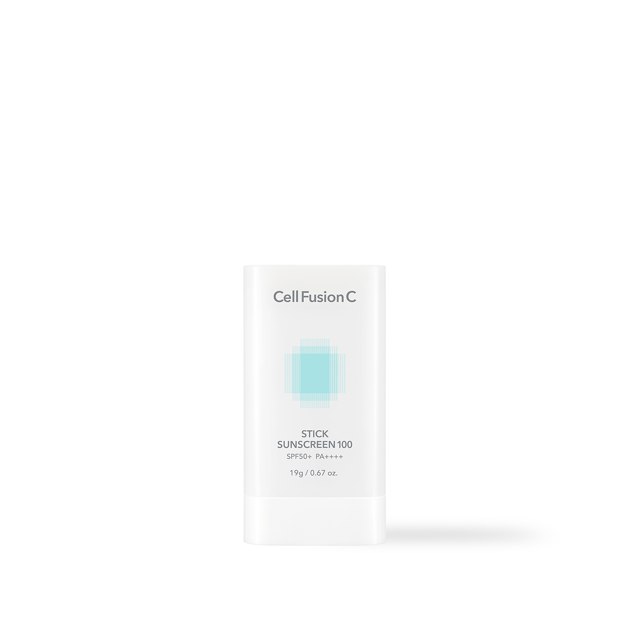 CellFusionC Stick Sun Screen 100 SPF50+ PA+++ 19g — twist-up stick with cap on white background