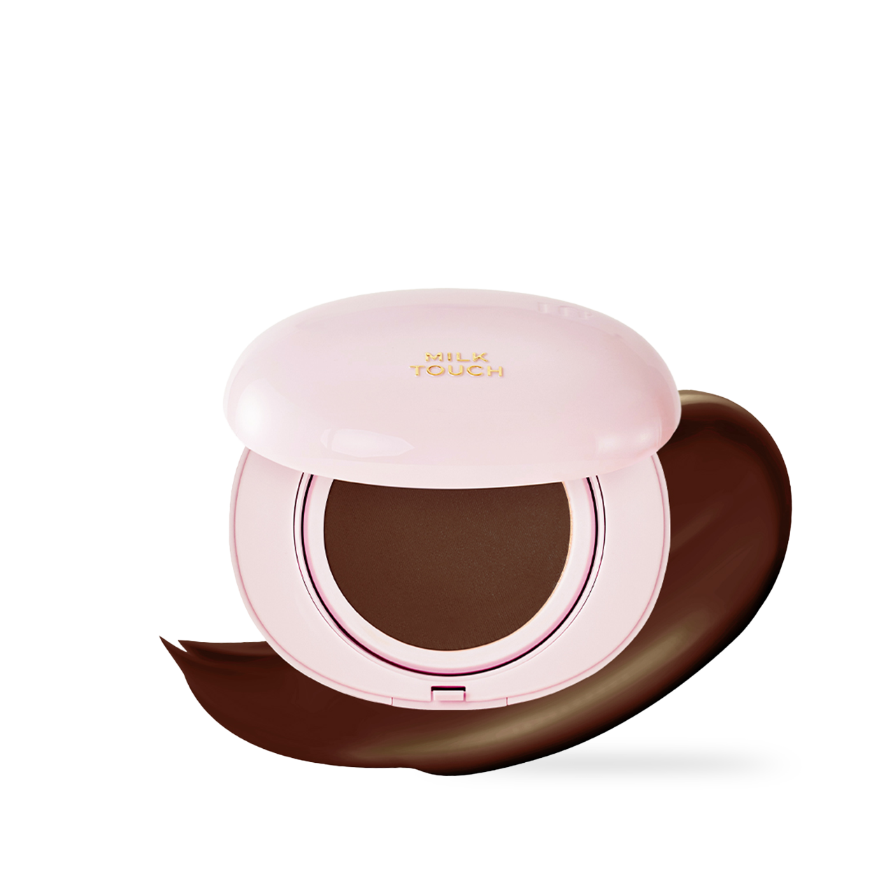 milktouch Milky Glow Cushion #50C Chocolate 15g — cushion compact, front of case showing shade label