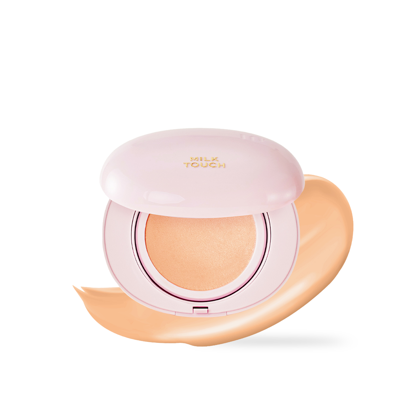 milktouch Milky Glow Cushion #23N Medium Beige 15g — compact cushion foundation front view