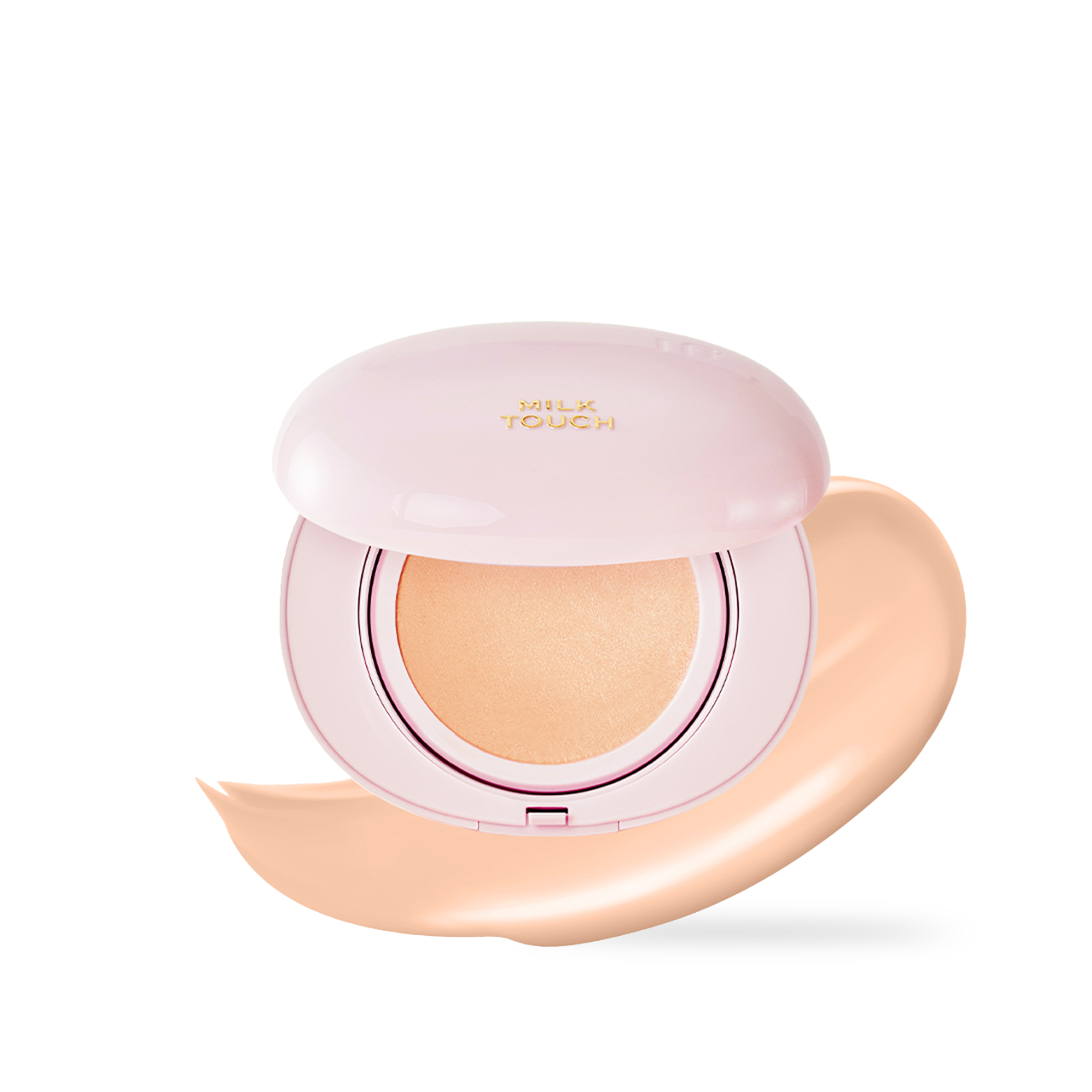 milktouch Milky Glow Cushion #19W Warm Ivory 15g — warm tone cushion compact with puff inside