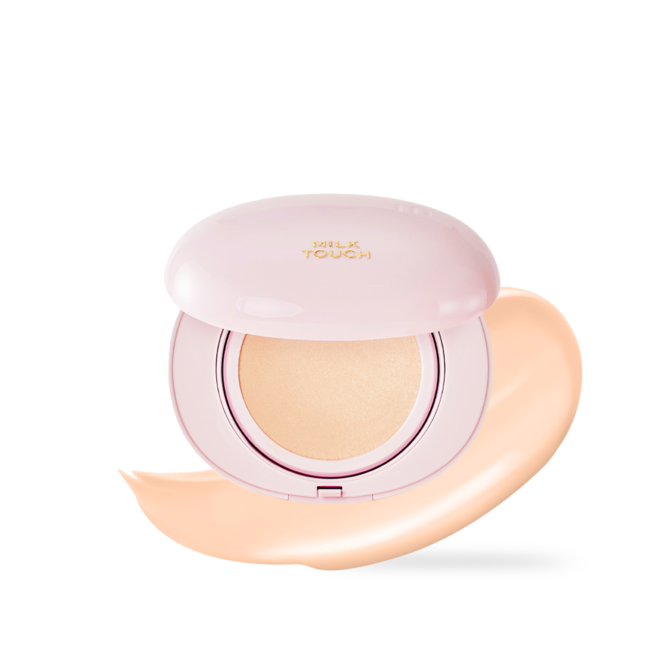 milktouch Milky Glow Cushion #19N Vanilla Ivory 15g — cushion compact with vanilla ivory shade