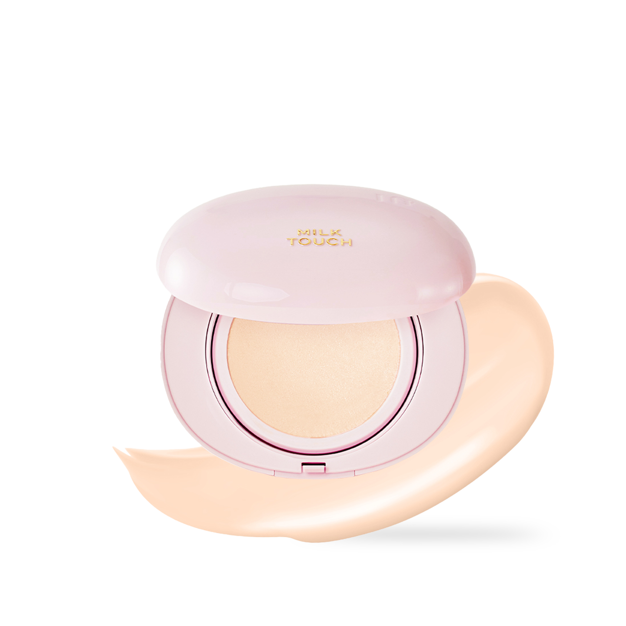 milktouch Milky Glow Cushion #15N Fair Ivory 15g — pale ivory shade cushion compact with puff