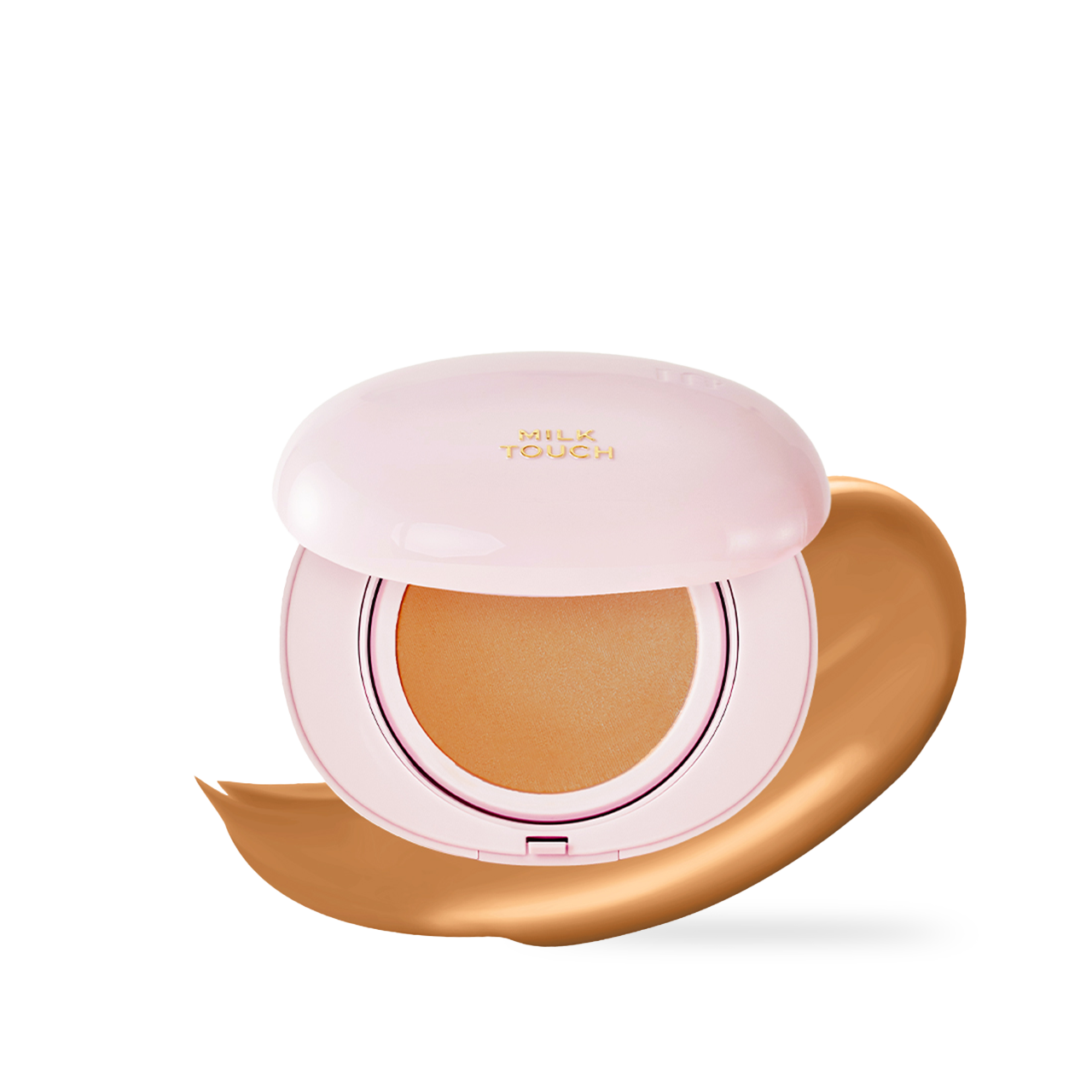 milktouch Milky Glow Cushion #30N Hazel 15g — cushion compact with puff and warm hazel shade