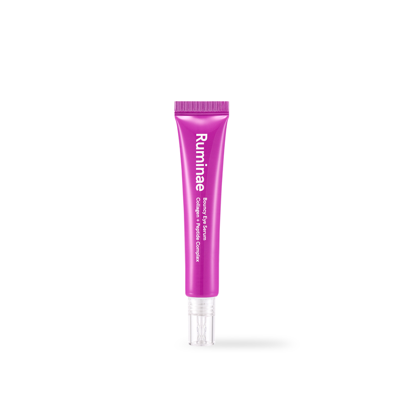 Ruminae Bouncy Eye Serum 30ml — dropper bottle with jelly-textured serum on white background