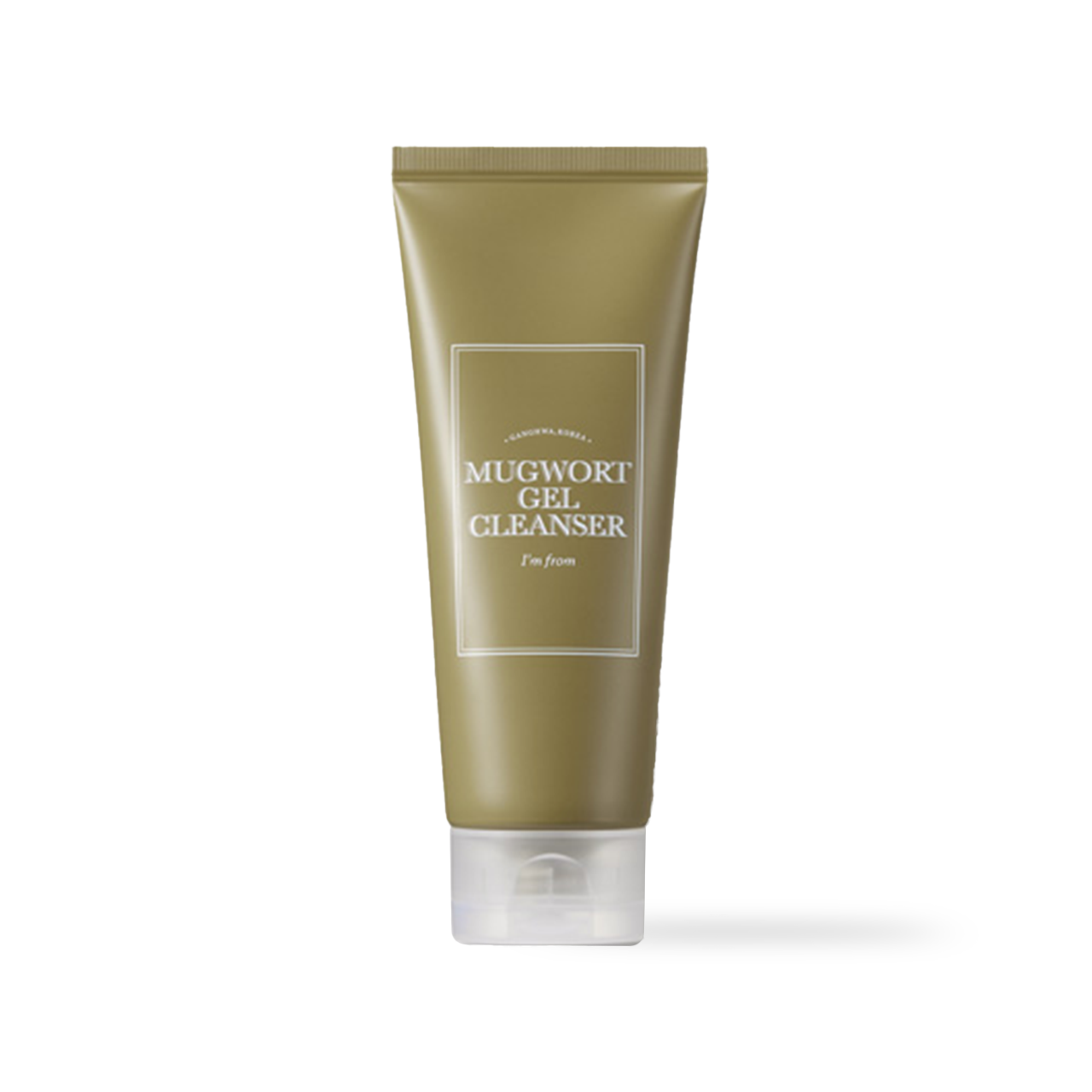 ImFrom Mugwort Gel Cleanser 150ml — green pump bottle with mugwort leaf print