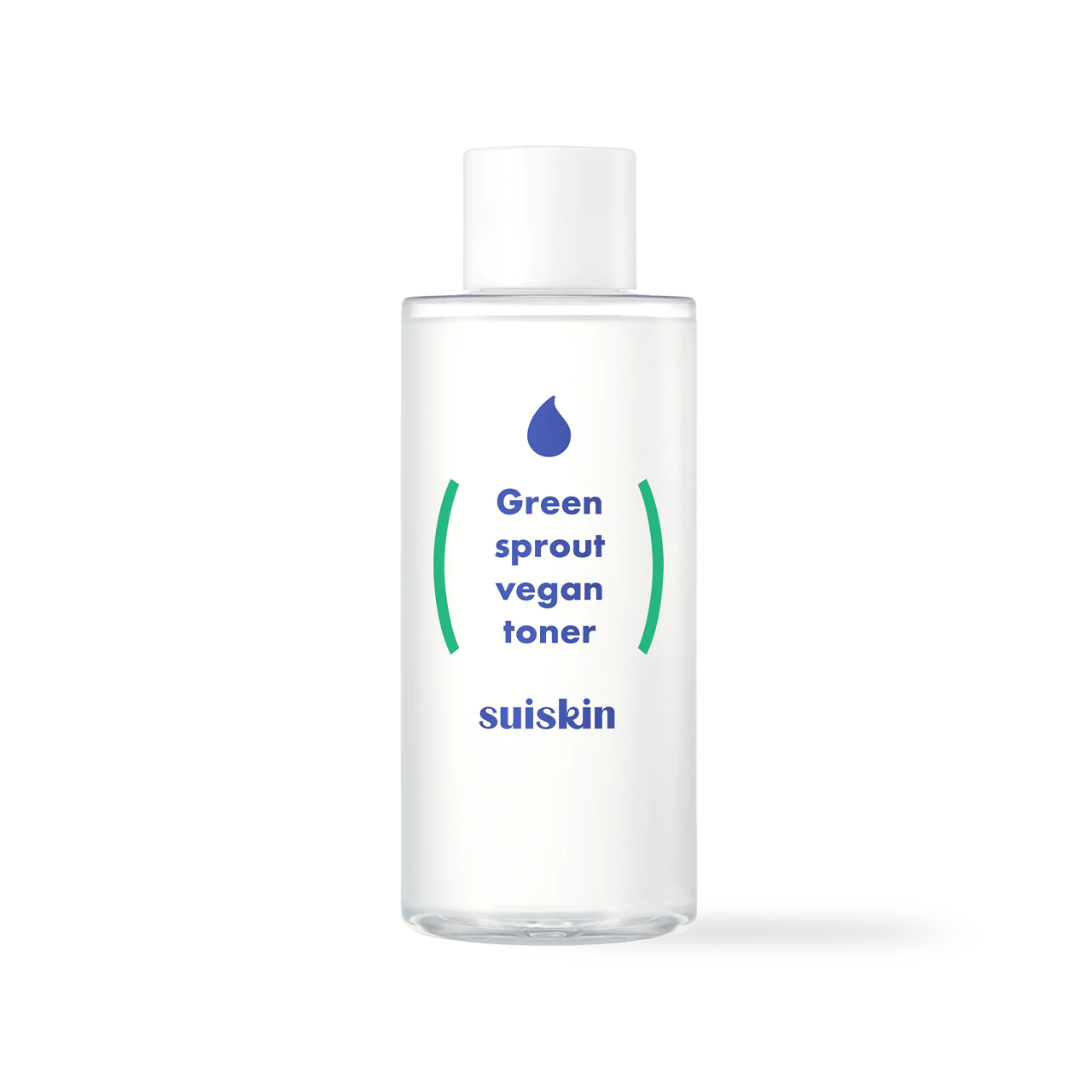Suiskin Green Sprout Vegan Toner 200ml — frosted green bottle with minimalist label