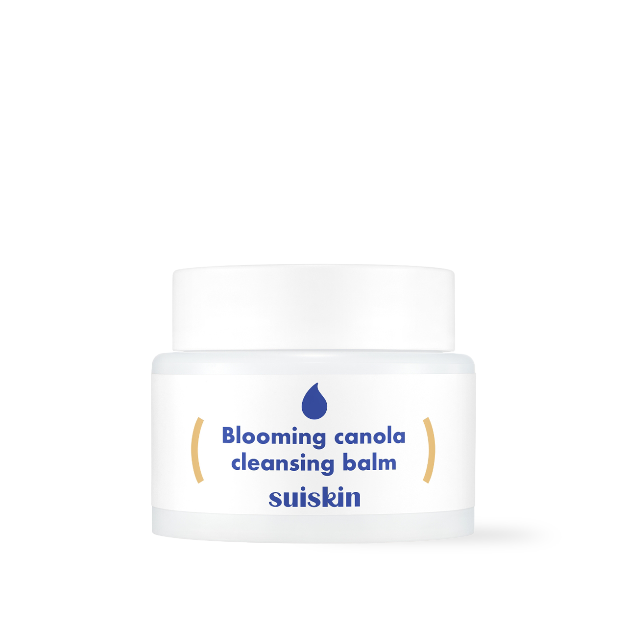Suiskin Blooming Canola Cleansing Balm 90g — open jar showing solid balm texture