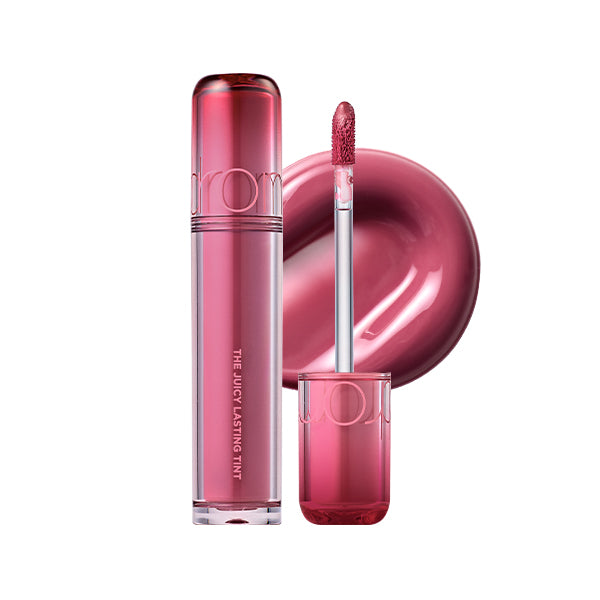 Romand The Juicy Lasting Tint 3.5g — shade swatches on skin