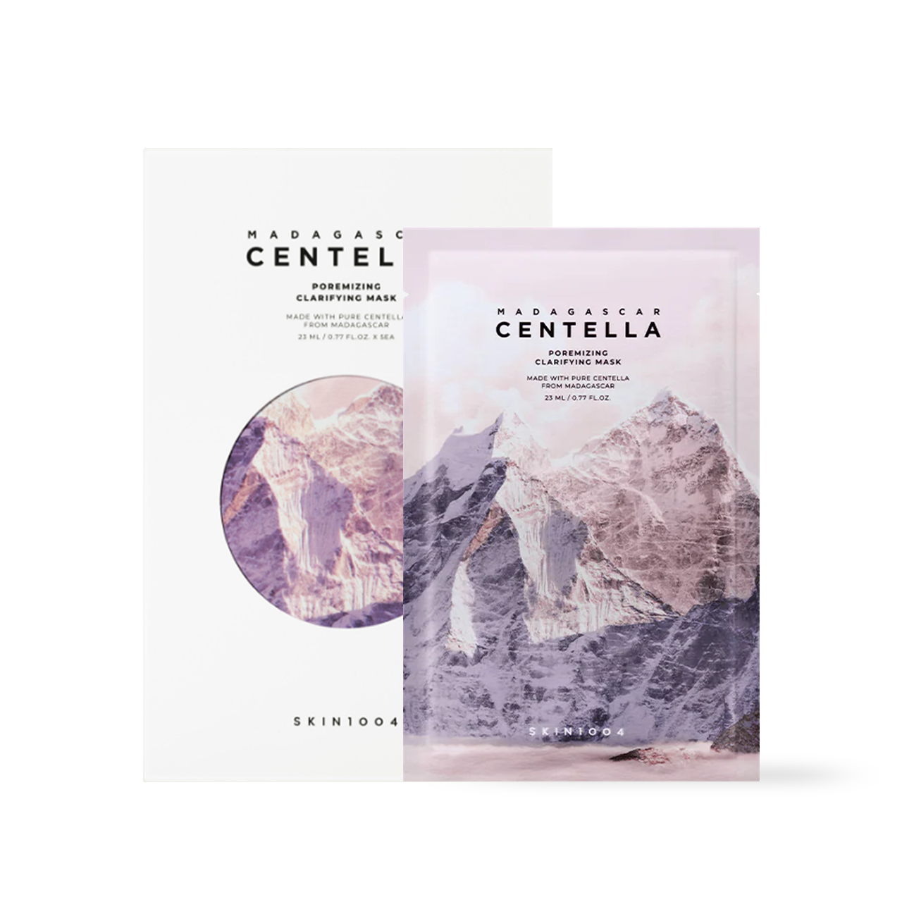SKIN1004 Poremizing Clarifying Mask 5ea — five individual pouches displayed in box on white background