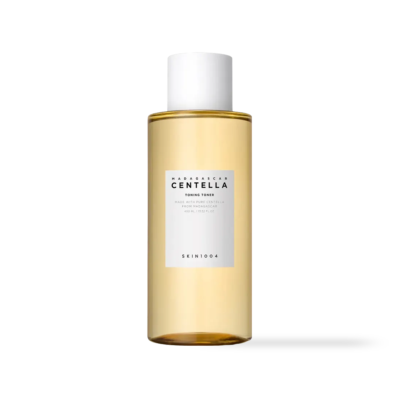 SKIN1004 Madagascar Centella Toning Toner — clear bottle with toner on neutral background