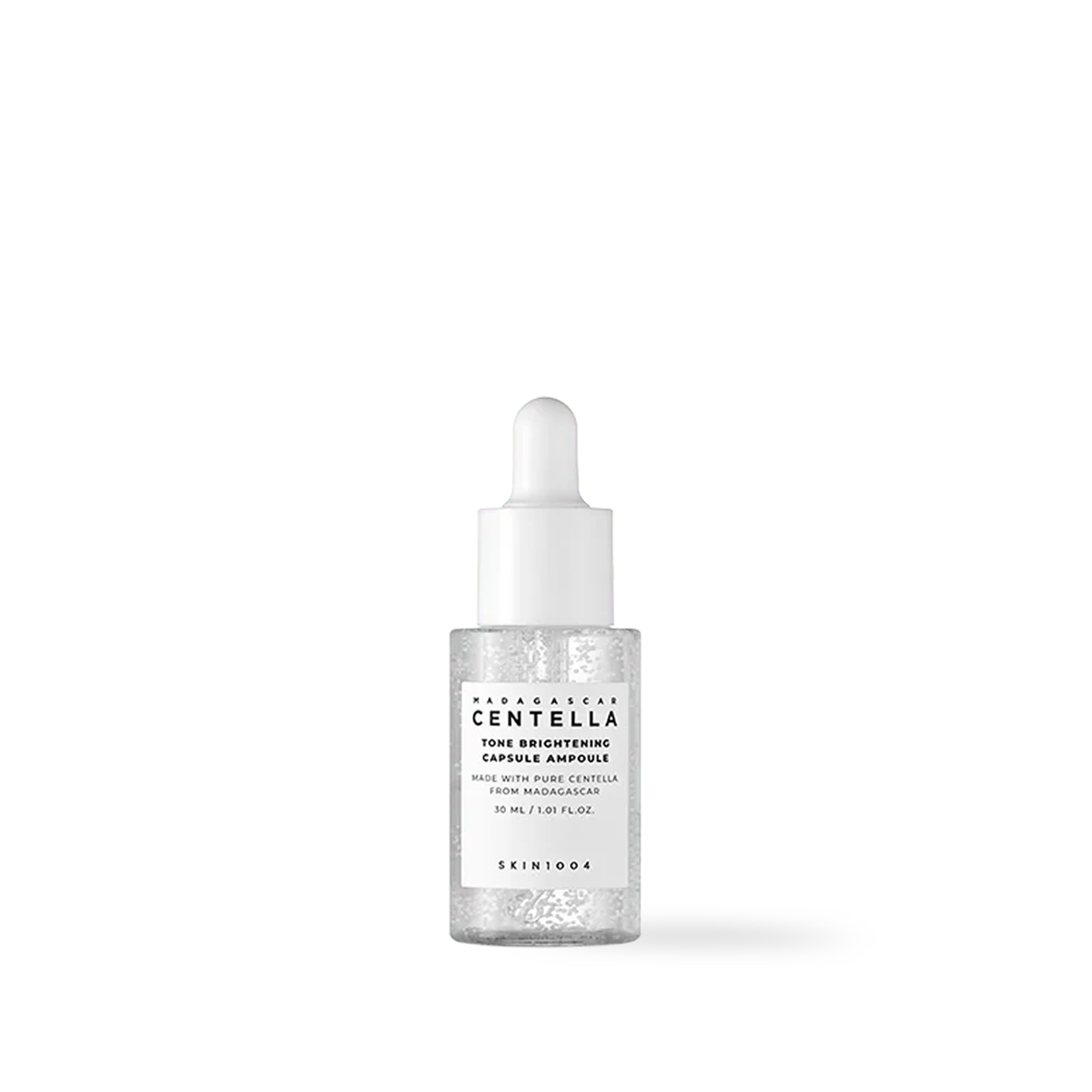 SKIN1004 Madagascar Centella Tone Brightening Capsule Ampoule — front of bottle with capsule formula visible
